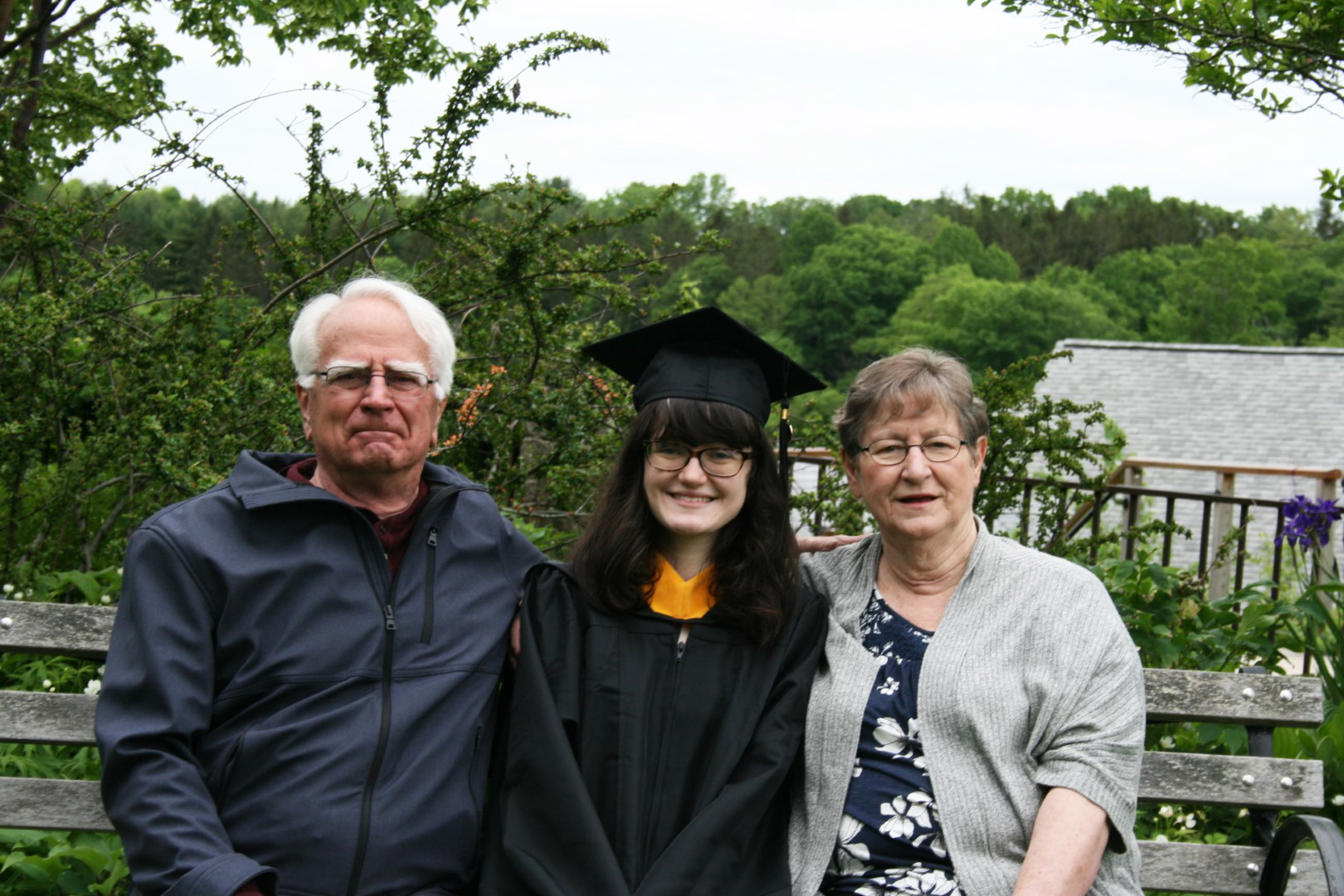 Lizzie with Grandparents
