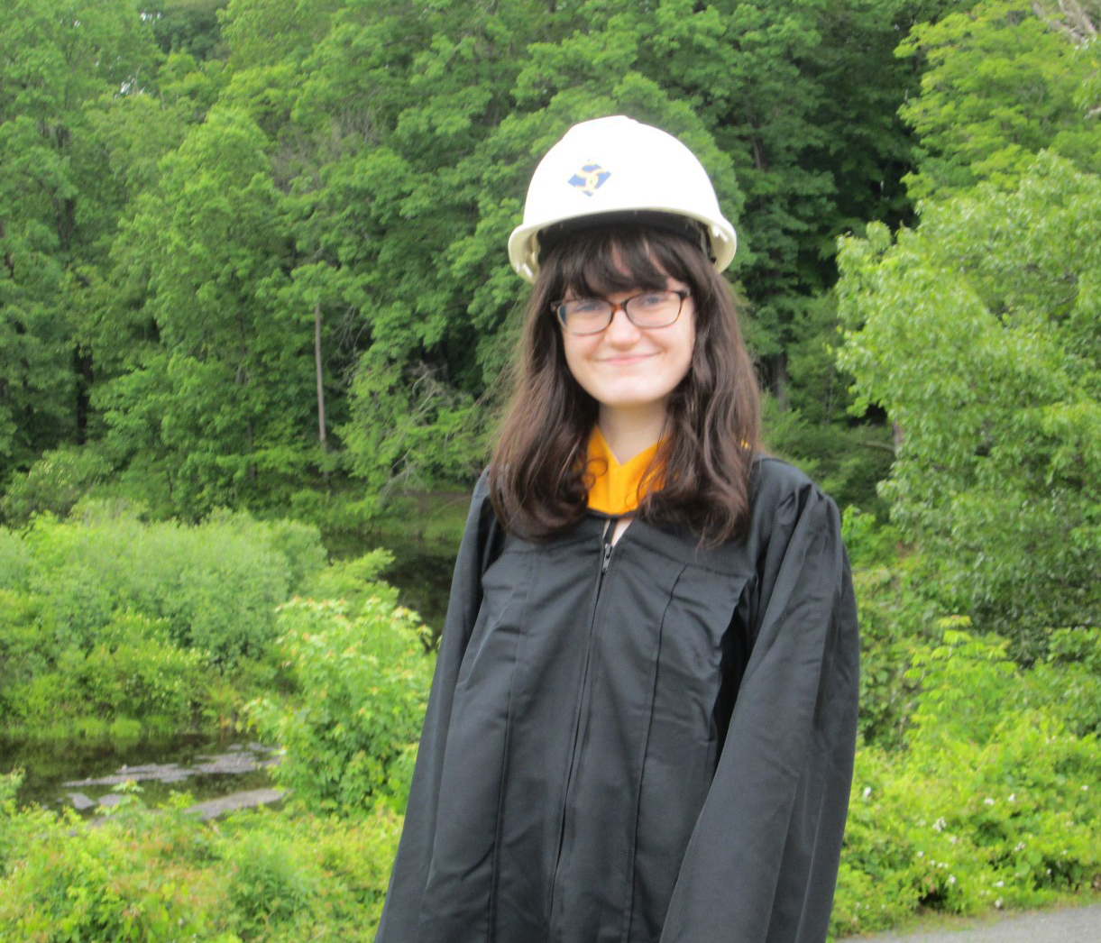 Lizzie with Hard Hat