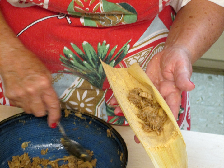 Adding The Pork Filling