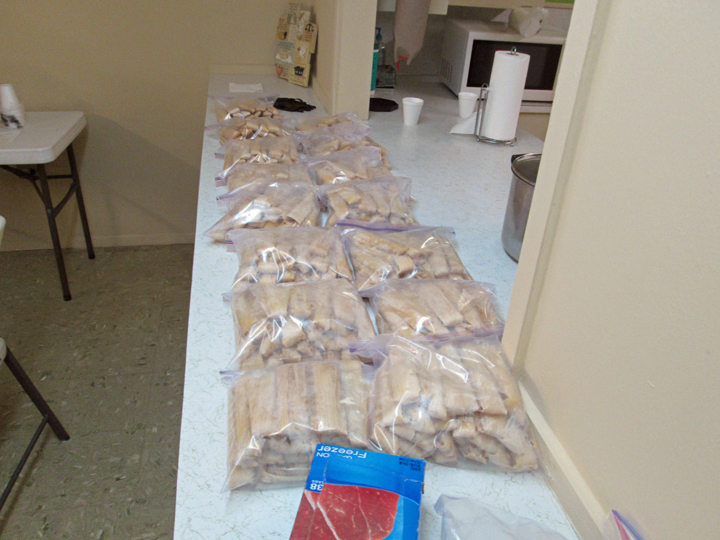 Tamales Ready To Be Steamed