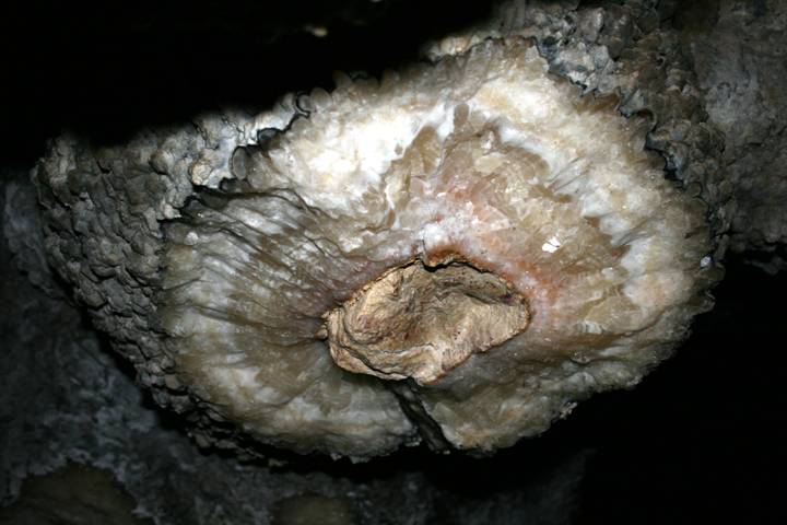 A Calcite Deposit on Limestone