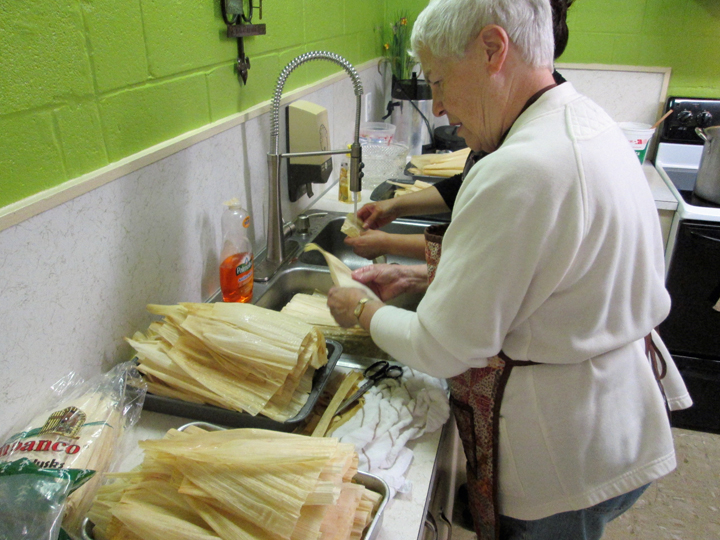 Preparing The Corn Husks