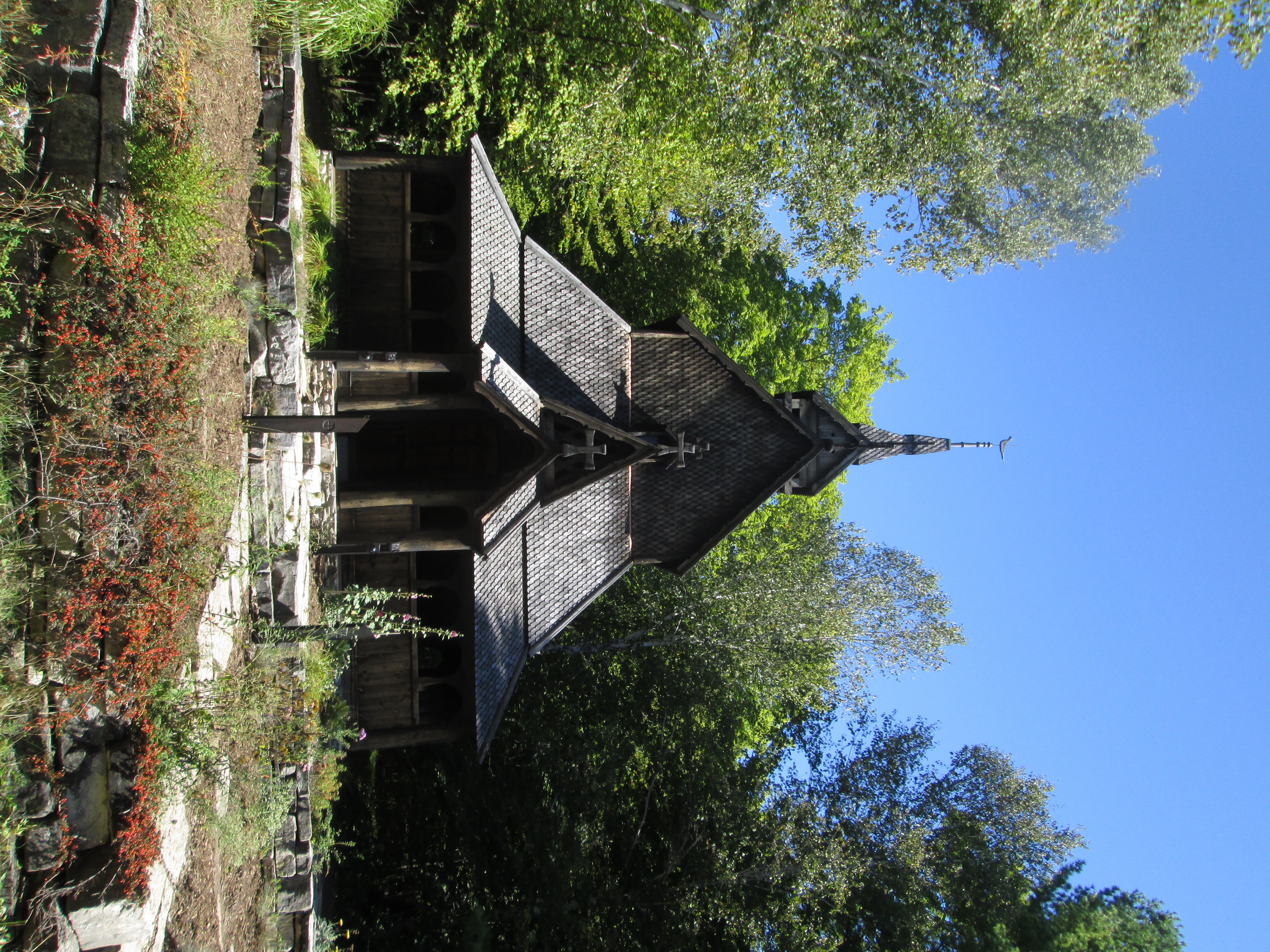 View of Stavkirke Entrance