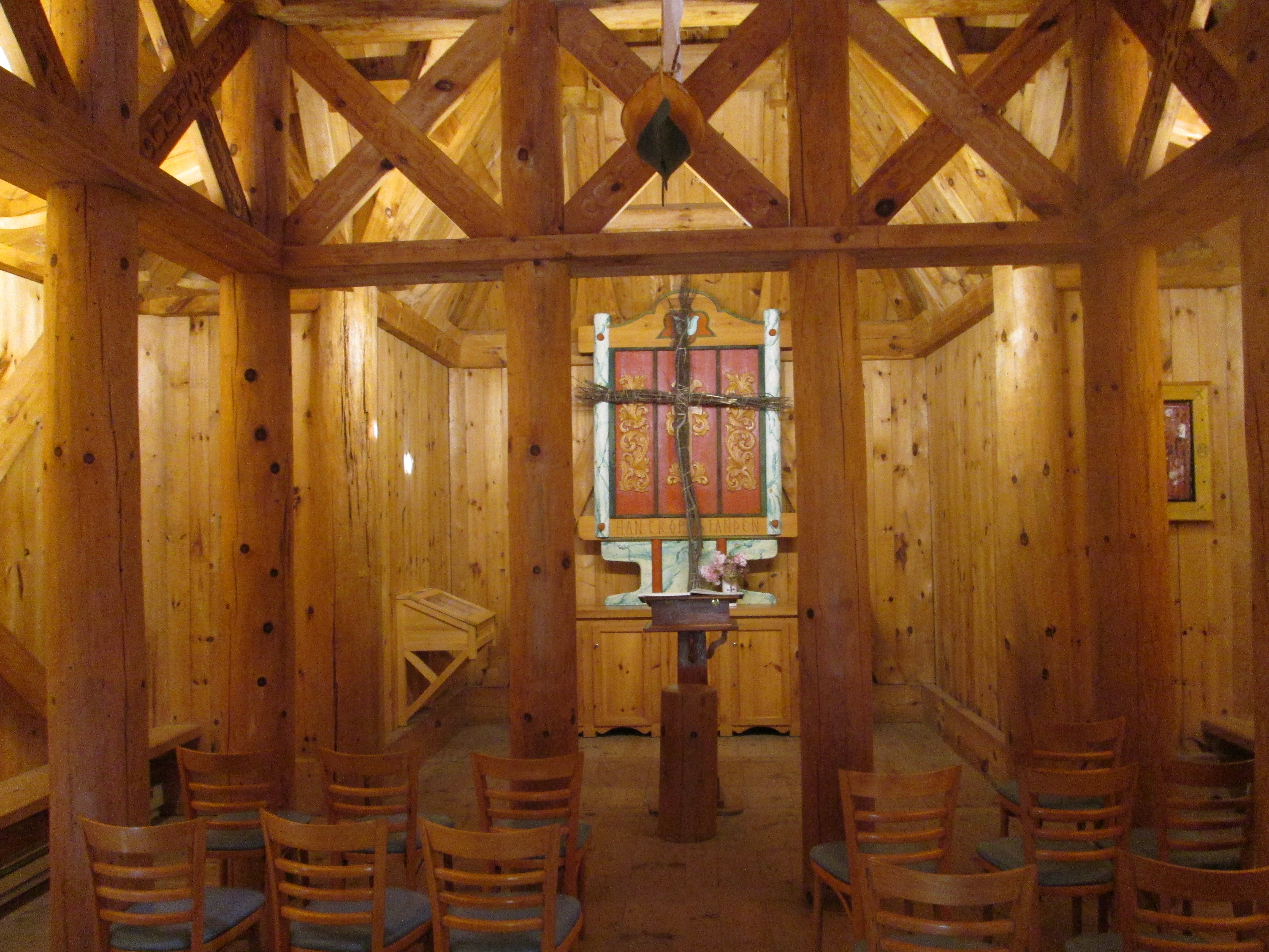 View of Stavkirke Altar