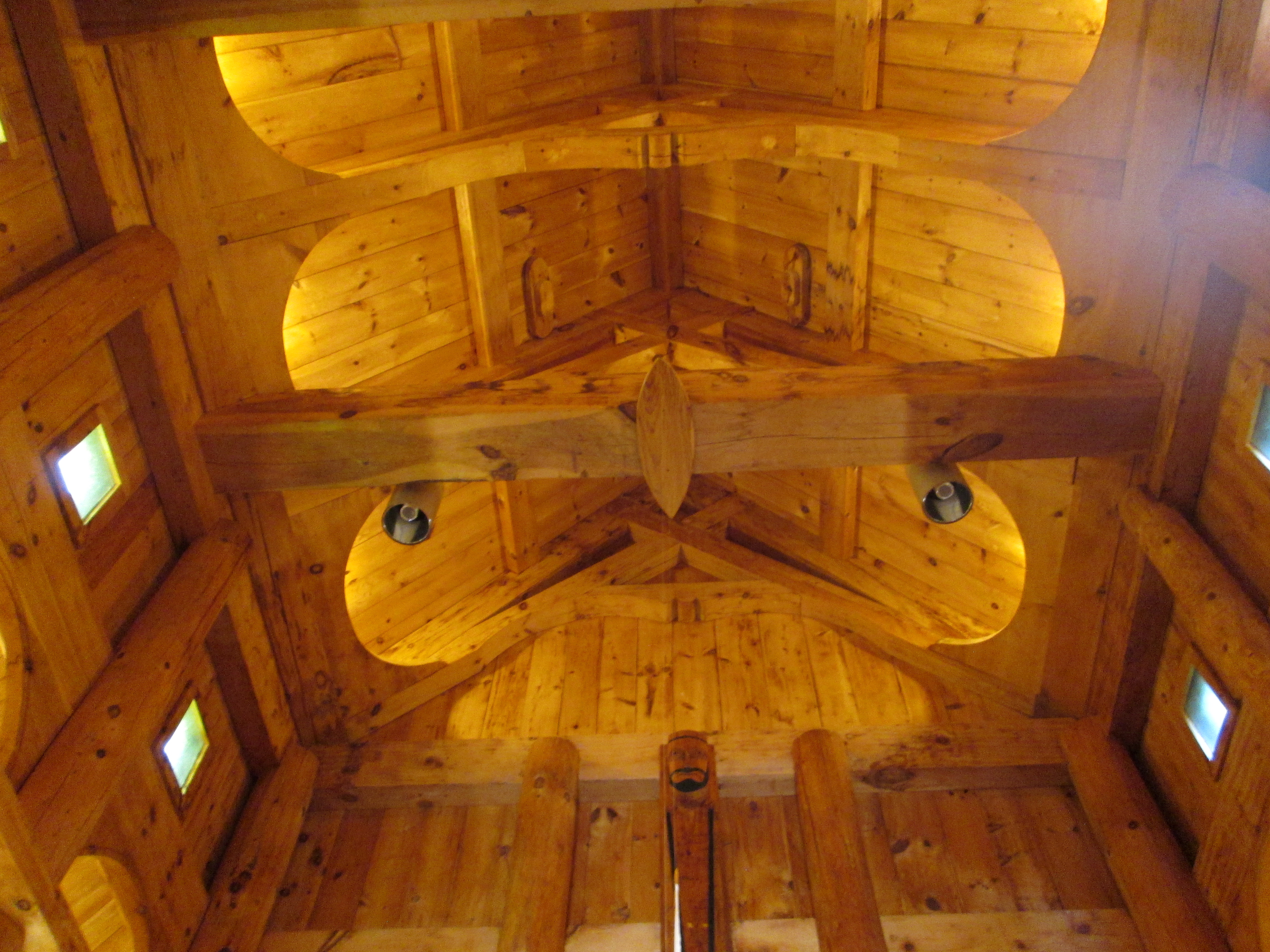 View of Stavkirke Ceiling