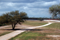 Border wall just north of the Rio Grande River