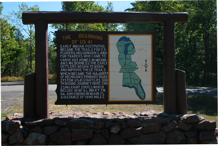 US41 starts in the woods